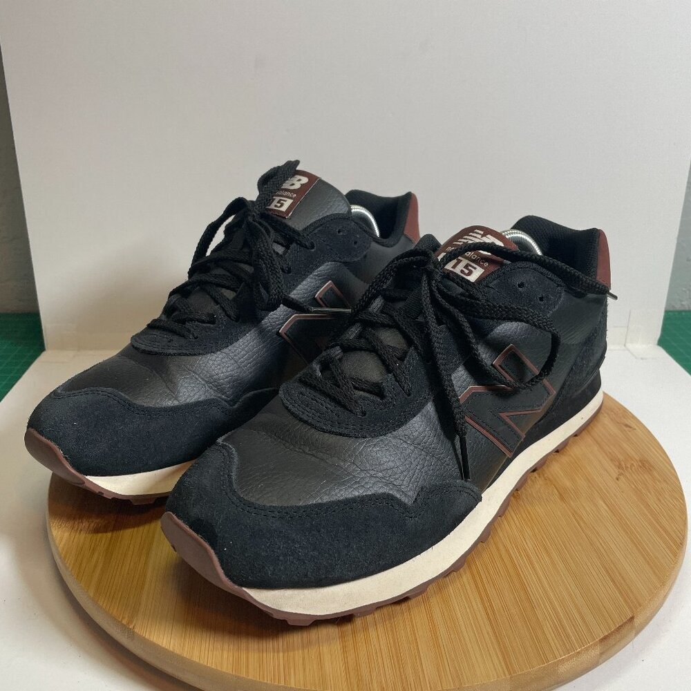 New Balance Men 11 Black Brown 515 Sneakers Shoes Leather Suede Upper Athleisure
